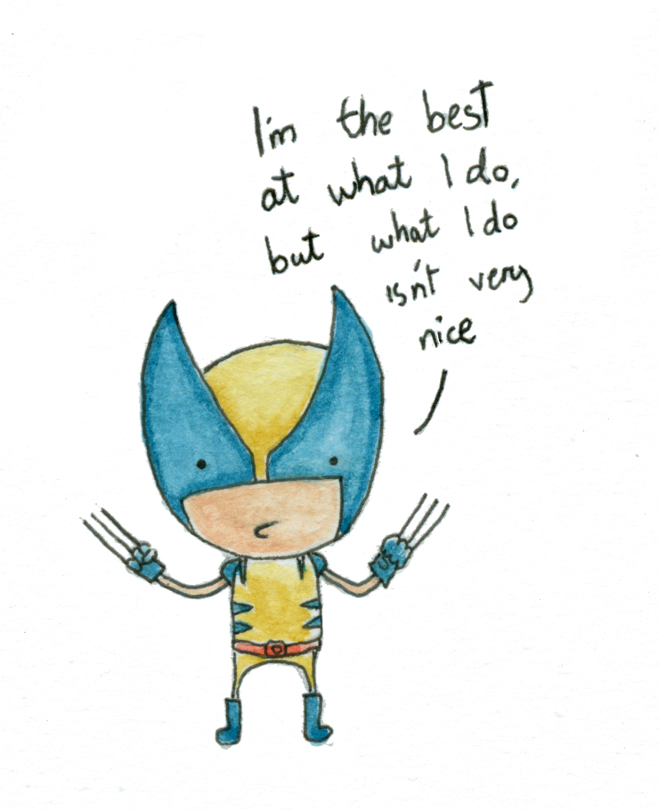 740x910 wolverine neil slorance - Wolverine Cartoon Drawing
