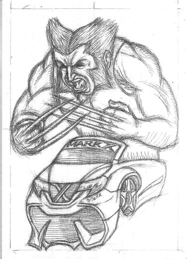 375x521 Toyota Mark X Wolverine Drawing - Wolverine Drawing