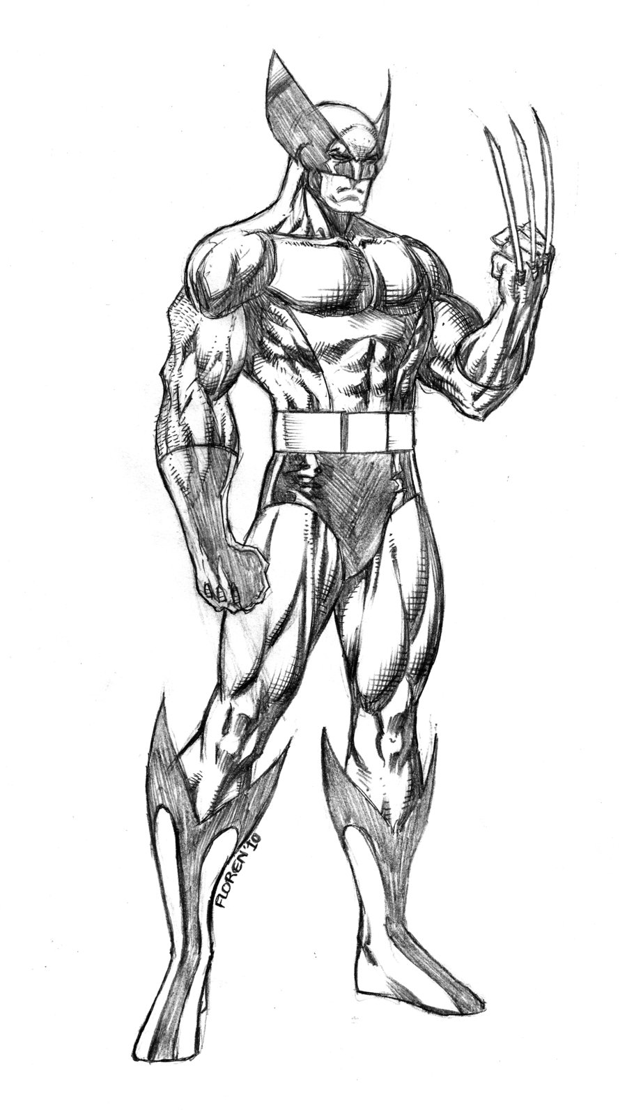 900x1591 Wolverine Best Art Drawing Skill - Wolverine Drawing