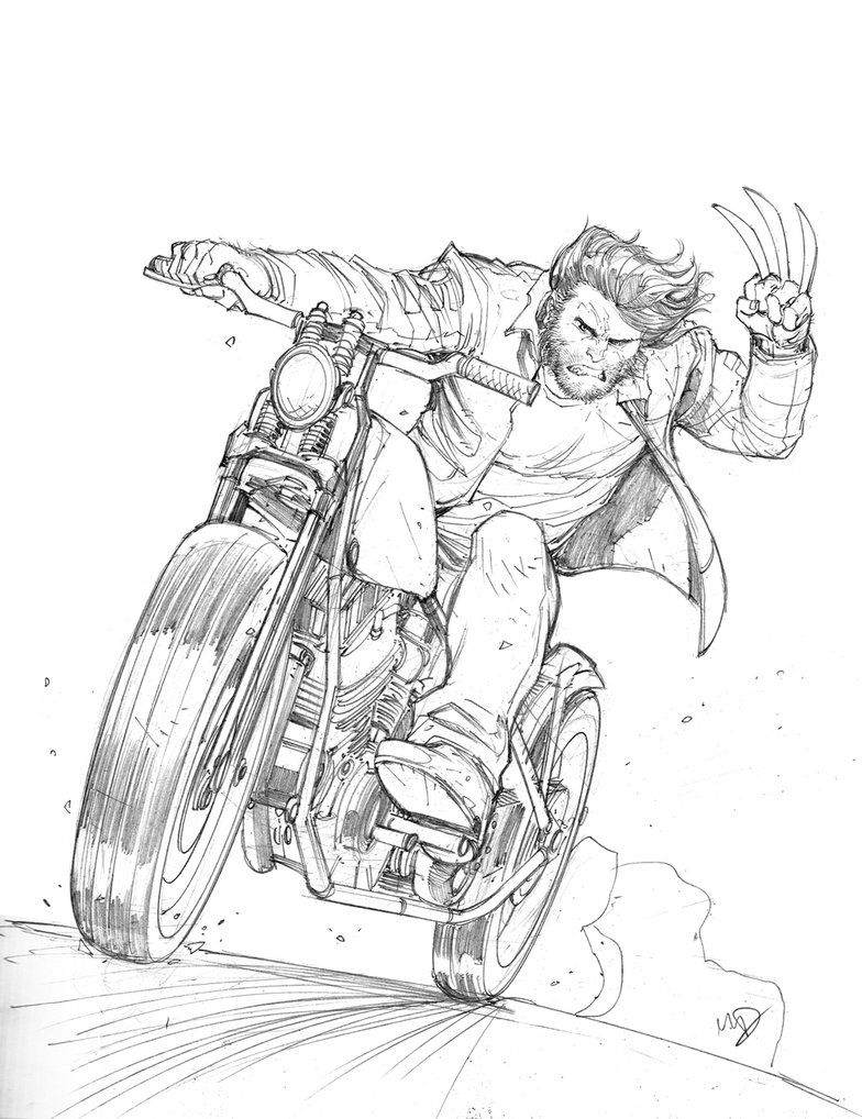 784x1018 arm drawing wolverine for free download - Wolverine Drawing