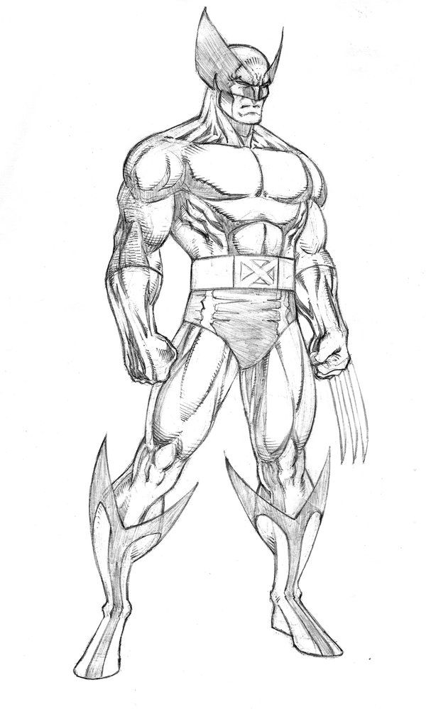 600x999 Pumpkin Idea For Wolverine Future Projects Marvel Art, Comic - Wolverine Drawing