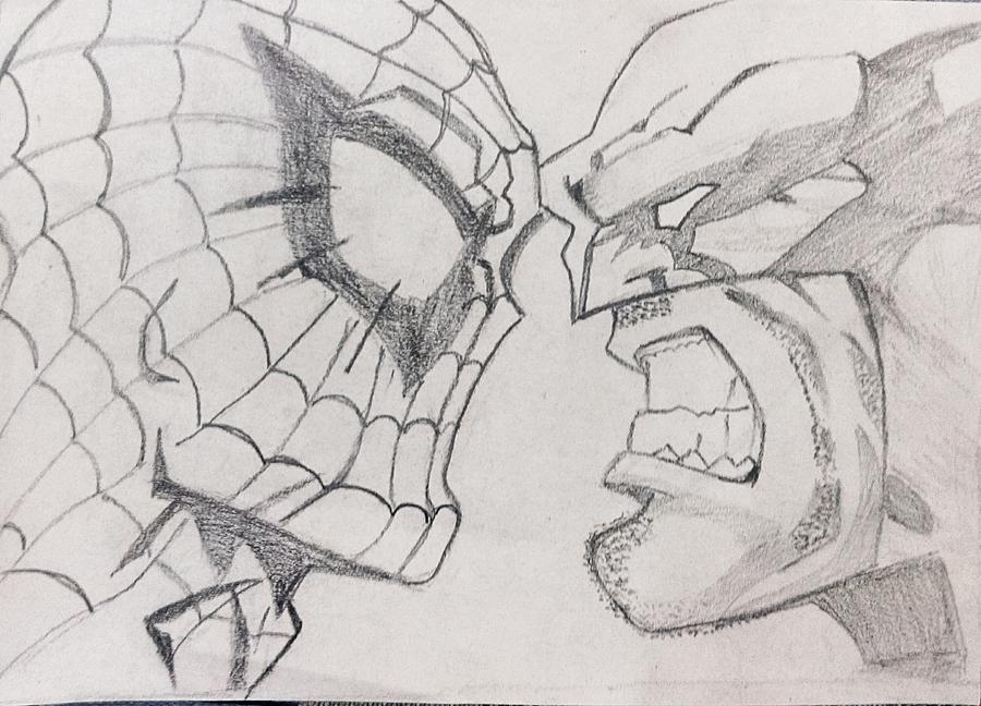 900x648 Spiderman Vs Wolverine Drawing - Wolverine Drawing