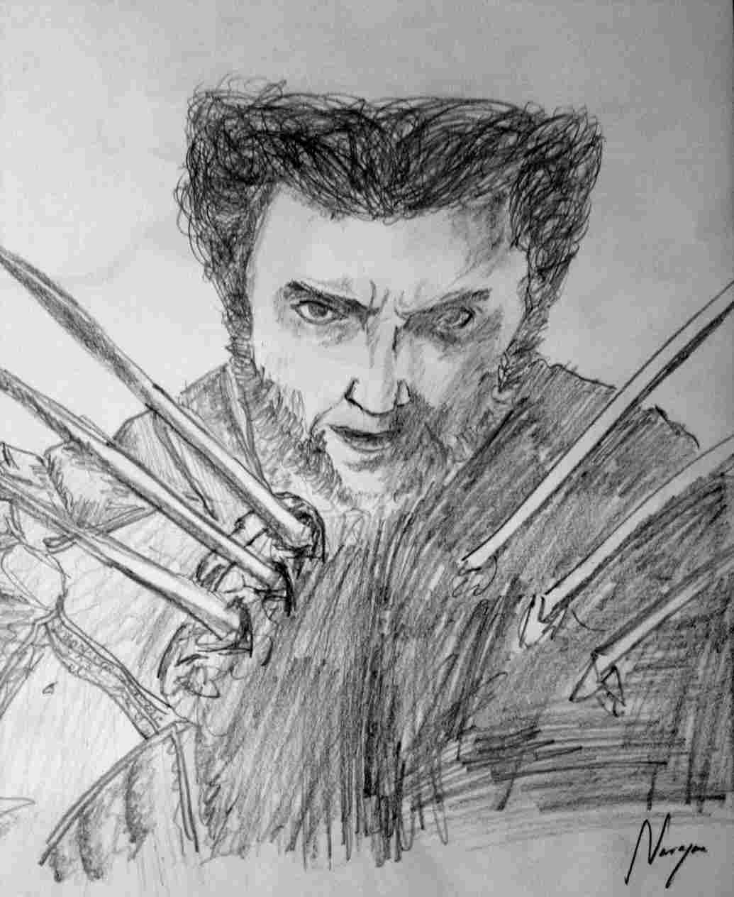 1035x1264 wolverine pencil sketch men origins wolverine hugh jackman speed - Wolverine Pencil Drawing