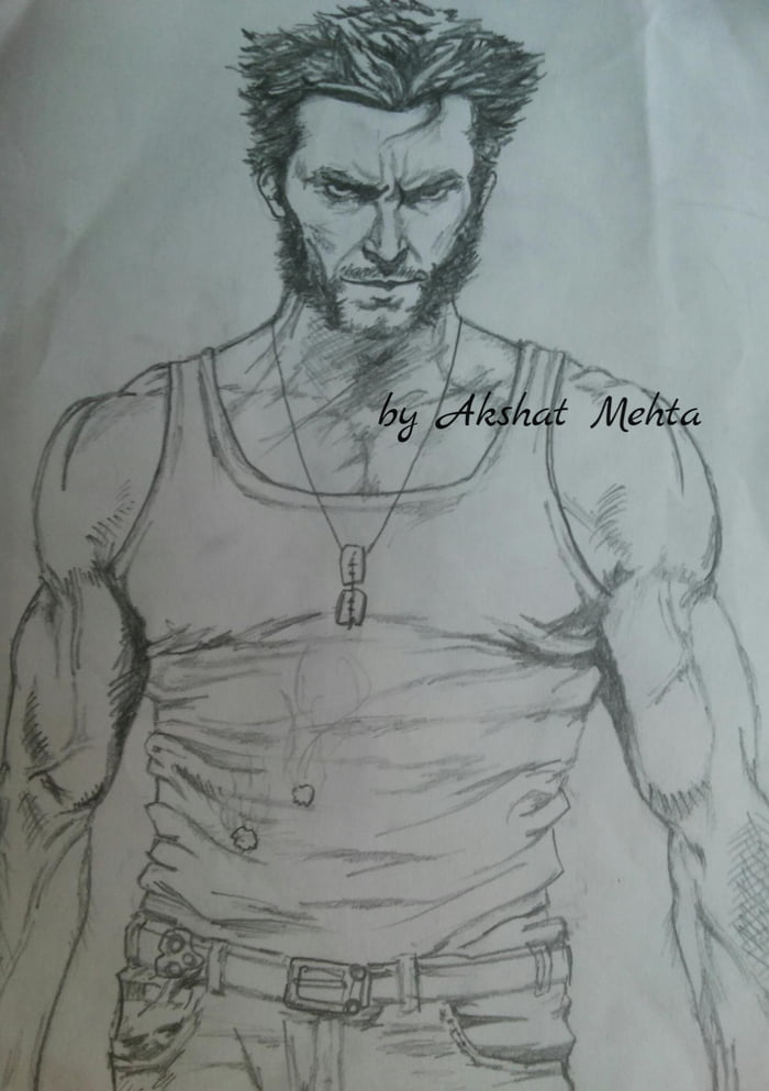 700x993 Wolverine Pencil Sketch Made - Wolverine Pencil Drawing