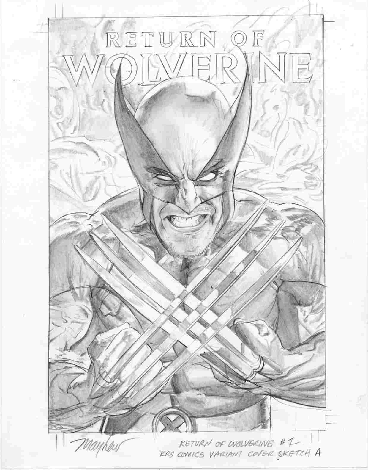 1239x1580 drawings paintings u tutorials rhcouk wolverinesketch - Wolverine Pencil Drawing