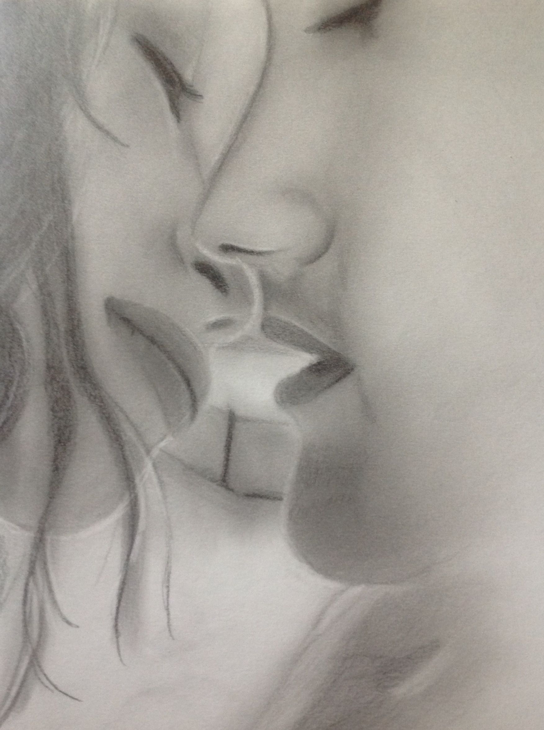 1753x2353 graphite sketch of lovers woman man kissing romantic art drawing - Woman And Man Drawing