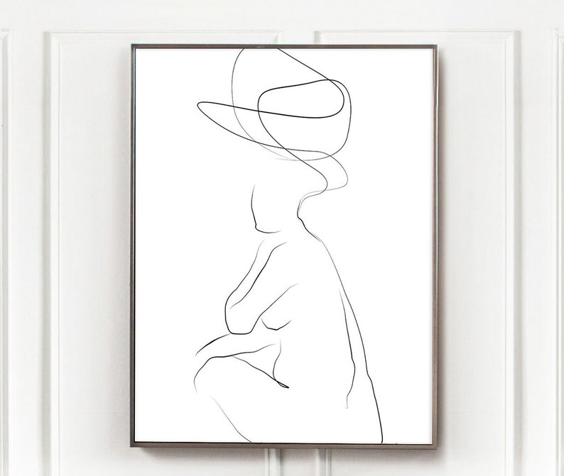 794x671 line drawing print woman body art one line art minimal art etsy - Woman Body Drawing