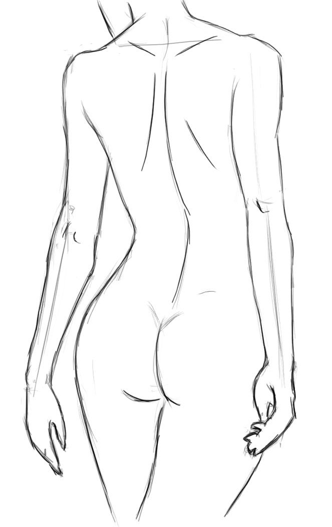 663x1053 womans back sketch google search poses sketches drawing - Woman Body Drawing