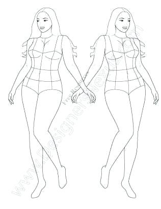 316x409 Fashion Design Body Template Female Drawing Templates Free Sketch - Woman Body Drawing Template