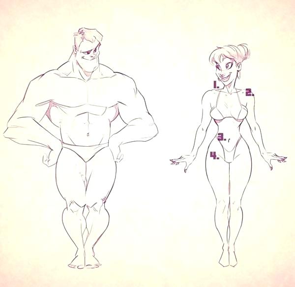 600x583 anime drawing templates body outline yahoo image search results - Woman Body Drawing Template