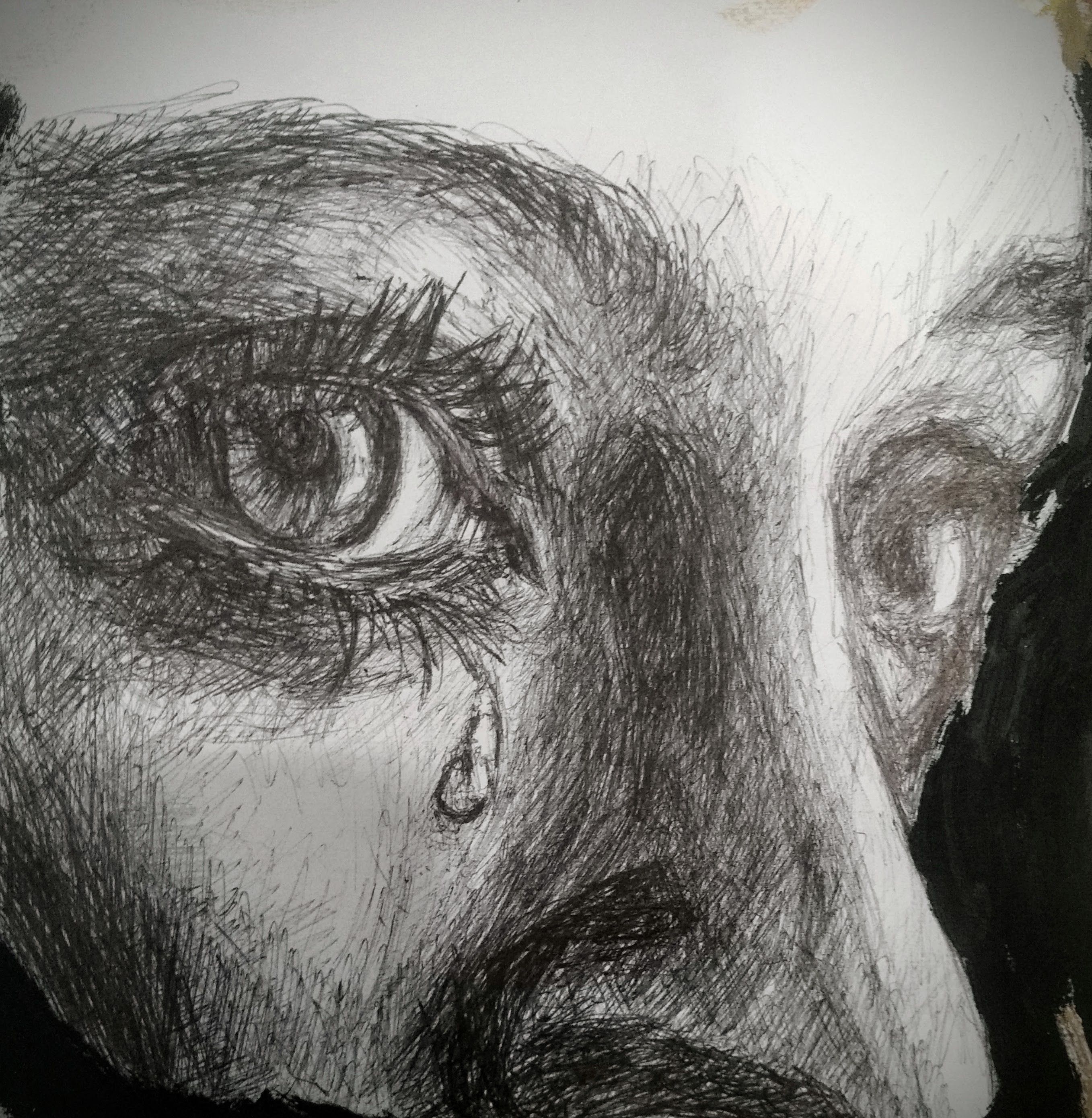 2715x2779 Tears - Woman Crying Drawing