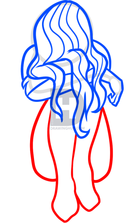 443x720 How To Draw A Girl Crying, Step - Woman Crying Drawing