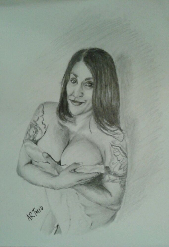 683x1000 Original Exotic Woman Drawing Done - Woman Drawing