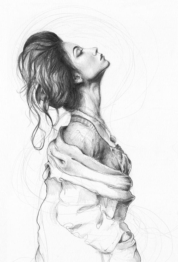610x900 Pretty Lady Drawing - Woman Drawing