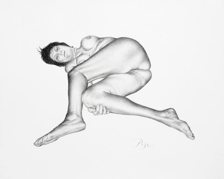 770x617 Lying Woman - Woman Drawing Art