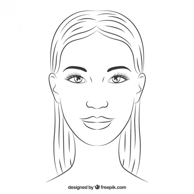626x626 Face Vectors, Photos And Free Download - Woman Drawing Face