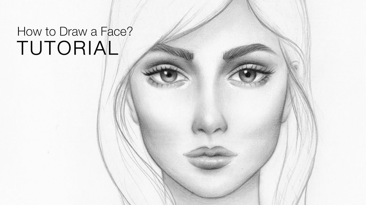 1280x720 How To Draw Faces For Beginners - Woman Drawing Face