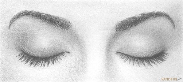 596x268 How To Draw Closed Eyes Rapidfireart - Woman Eyes Drawing. 