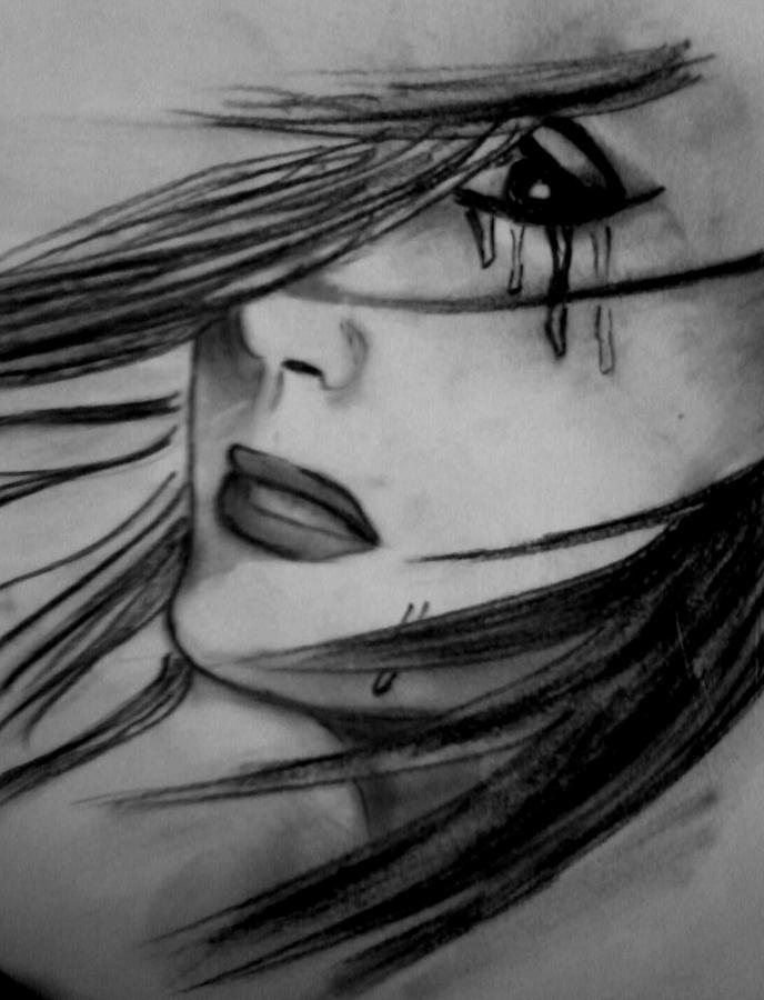 688x900 Woman's Eyes Drawing - Woman Eyes Drawing