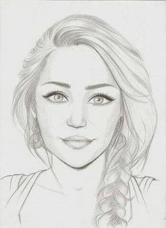 236x324 sketch woman face drawing new drawing portrait young woman female - Woman Face Drawing