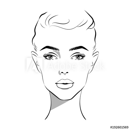 Woman Face Drawing at PaintingValley.com | Explore collection of Woman ...