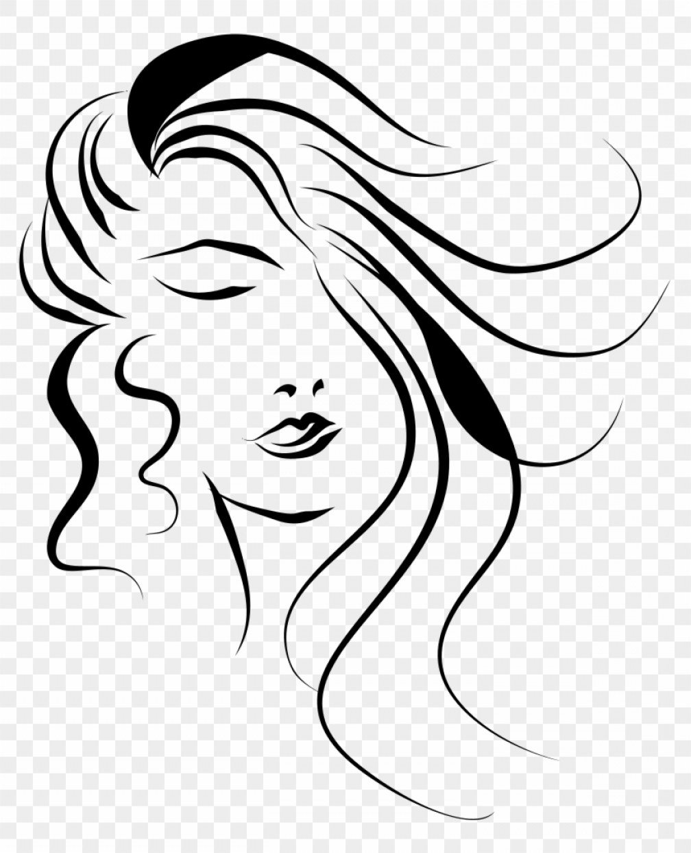 Woman Face Line Drawing at Explore