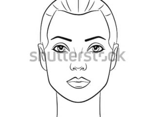 320x240 woman face drawing beautiful woman face line drawing image - Woman Face Line Drawing