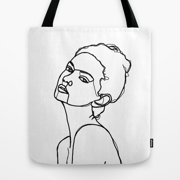 700x700 Women Face One Line Drawing - Woman Face Line Drawing