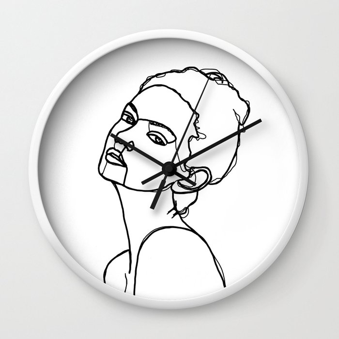 700x700 Women Face One Line Drawing - Woman Face Line Drawing