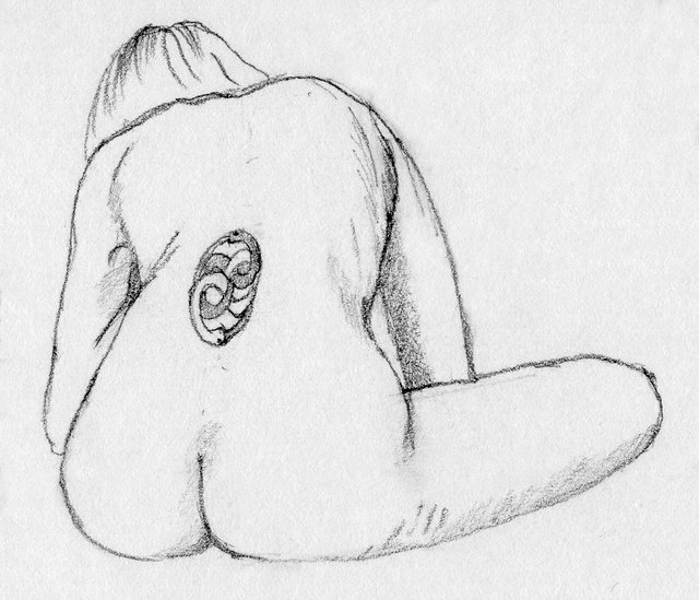 640x549 Figure Drawing Woman With Tattoo - Woman Figure Drawing