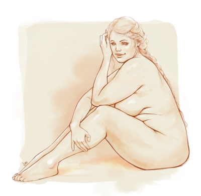 400x391 Female Body Study Tumblr - Woman Full Body Drawing