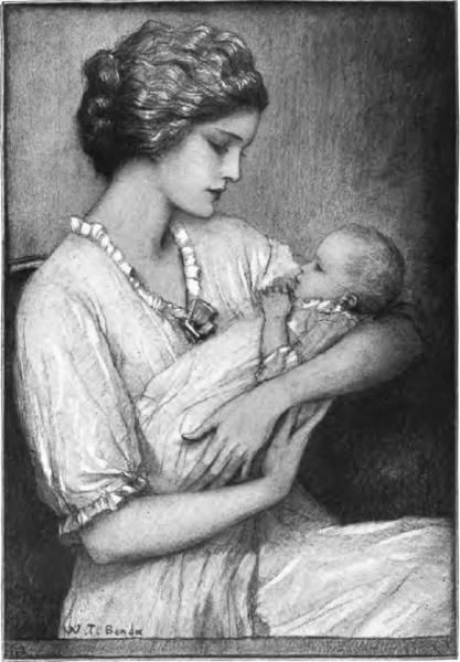 417x600 Gallery Painting Of Mother Holding Child - Woman Holding Baby Drawing