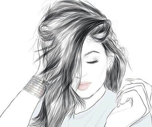 300x250 Images About Women On We Heart It See More - Woman Outline Drawing
