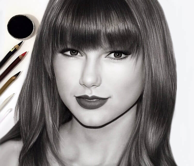 750x640 Drawing Portrait Of Woman - Woman Portrait Drawing