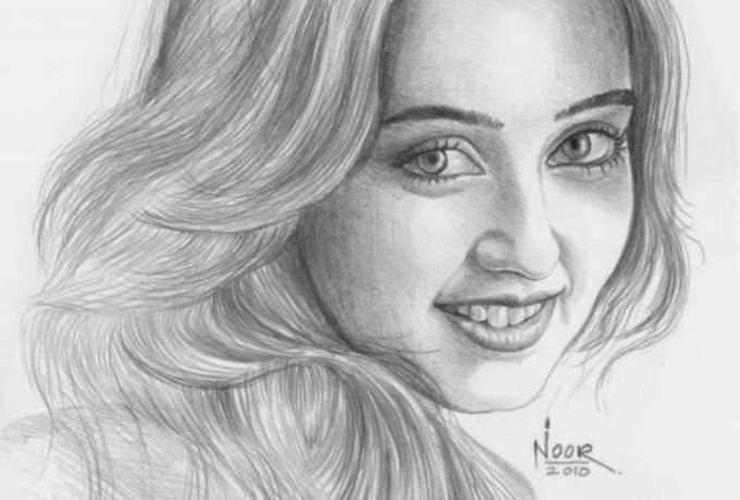 680x459 Drawings Lesson Drawing Portrait - Woman Portrait Drawing