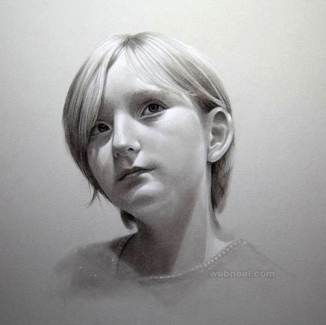 660x658 Beautiful And Realistic Portrait Drawings For Your Inspiration - Woman Portrait Drawing