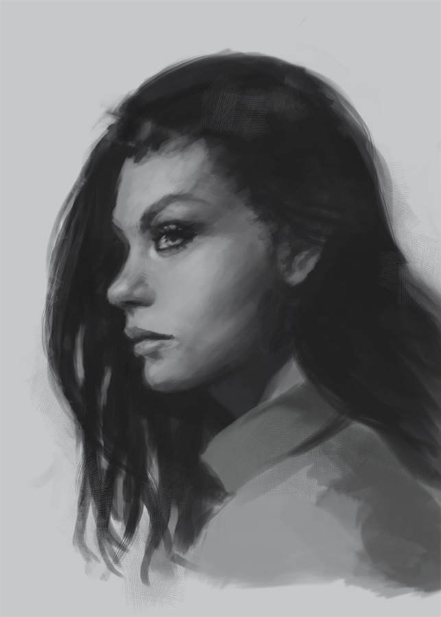 643x900 How To Draw Face Side View - Woman Side Profile Drawing