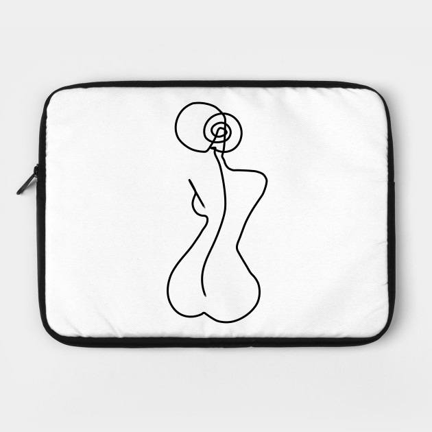 630x630 woman silhouette drawing in one line - Woman Silhouette Drawing