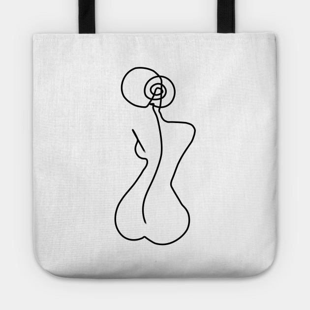 630x630 woman silhouette drawing in one line - Woman Silhouette Drawing