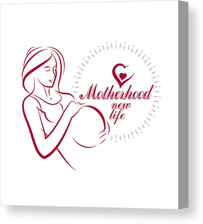 678x750 elegant pregnant woman body silhouette drawing vector - Woman Silhouette Drawing