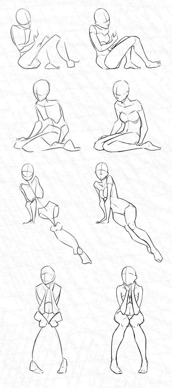 564x1275 Woman Stock Practice - Woman Sitting Drawing