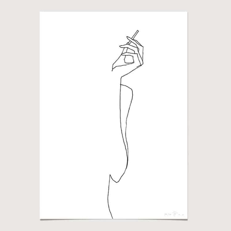 750x750 woman smoking uploaded - Woman Smoking Drawing