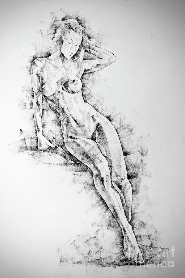 599x900 Sketchbook - Woman Standing Drawing