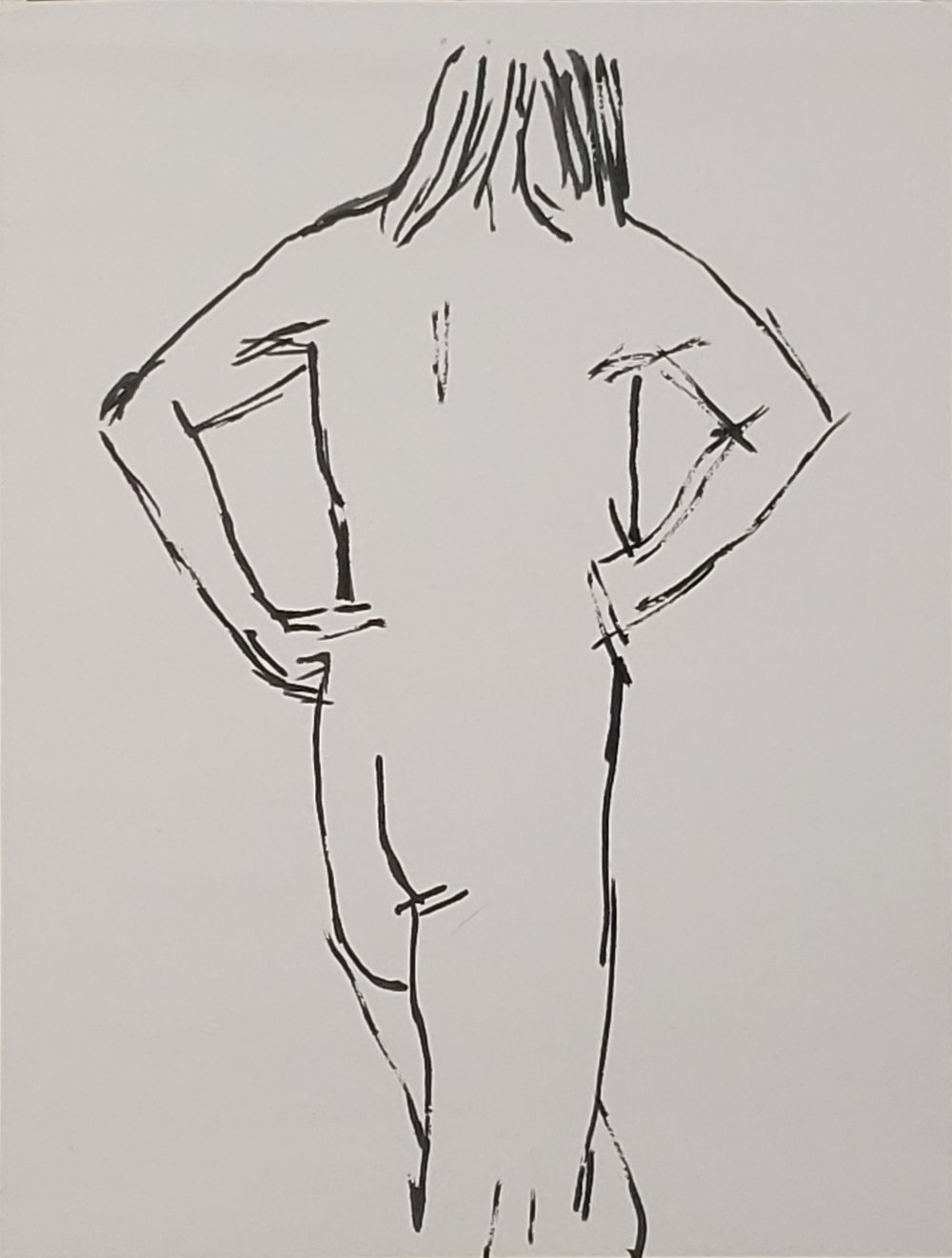 1000x1321 Standing Woman Iv The Drawing Studio - Woman Standing Drawing