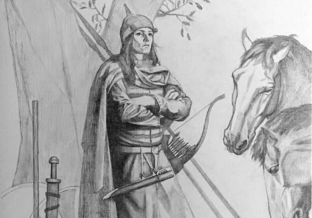 620x434 warrior buried in a swedish viking grave was actually female - Woman Warrior Drawing