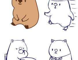 270x210 who can draw the cutest wombat character, or something there like - Wombat Drawing