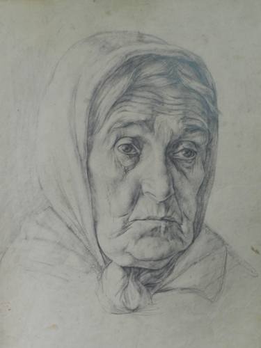 375x500 Old Women Drawing - Women Drawing