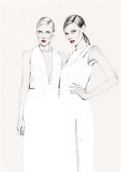 388x550 Women Fashion Illustration - Women Fashion Drawing