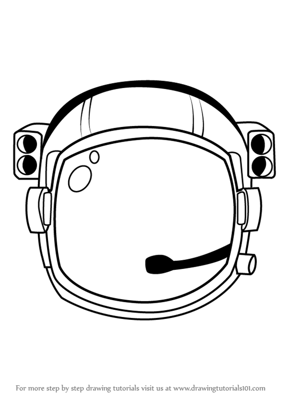 566x800 Learn How To Draw An Astronaut's Helmet - Wonder Drawings