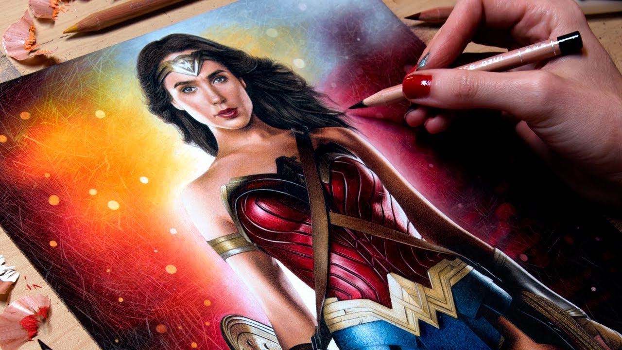 1280x720 drawing wonder woman - Wonder Drawings